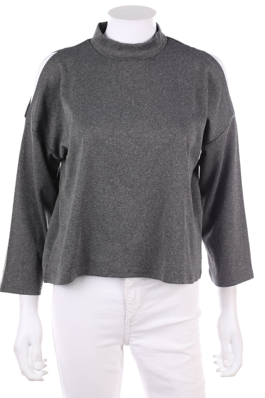 JACQUELINE de YONG - Cold-Shoulder-Longsleeve-Shirt - S