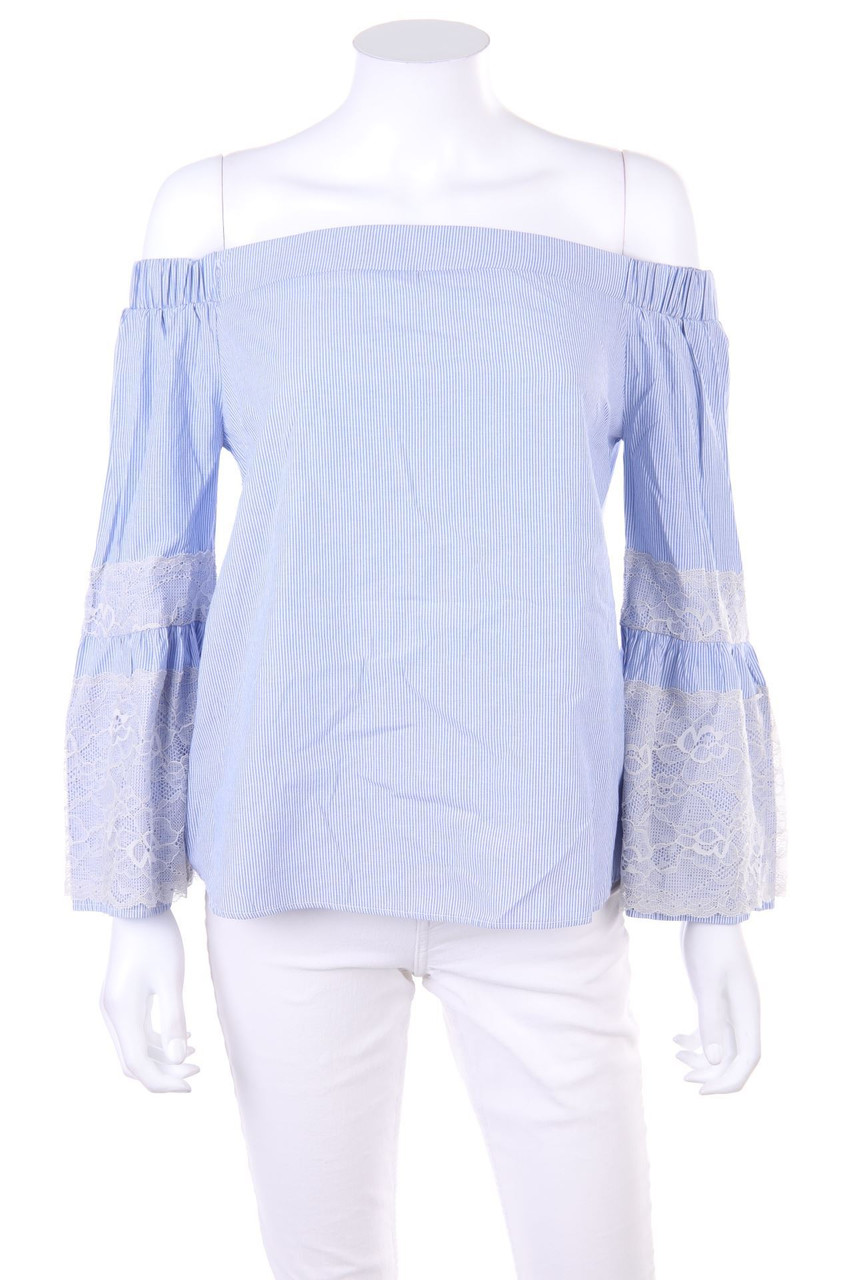 No Label - Off-the-shoulder blouse with Lace - D 40