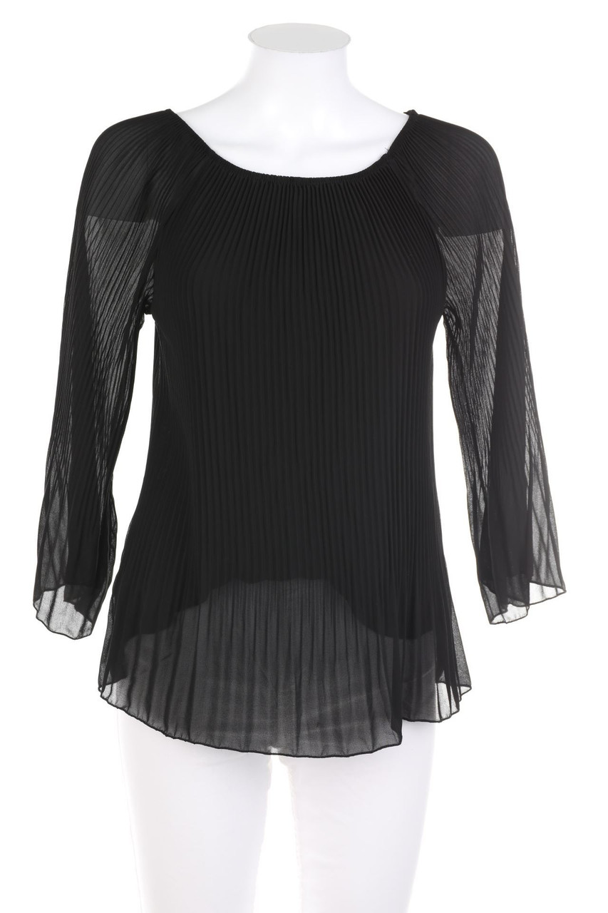 TODAY - Plissé-Blouse with 3/4 Sleeve - S