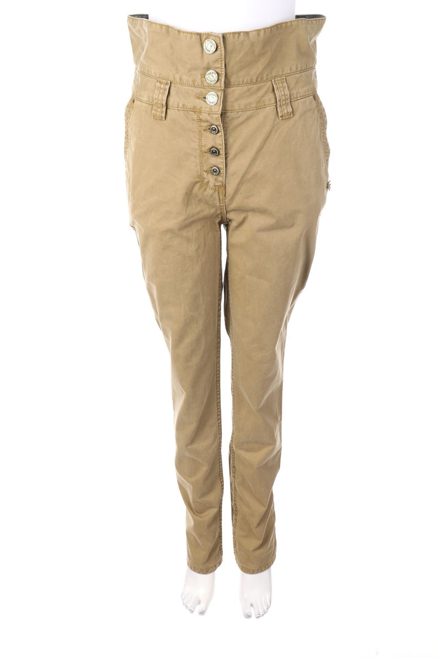 MAISON SCOTCH - High Waist-Hose mit Logo-Applikation - W27