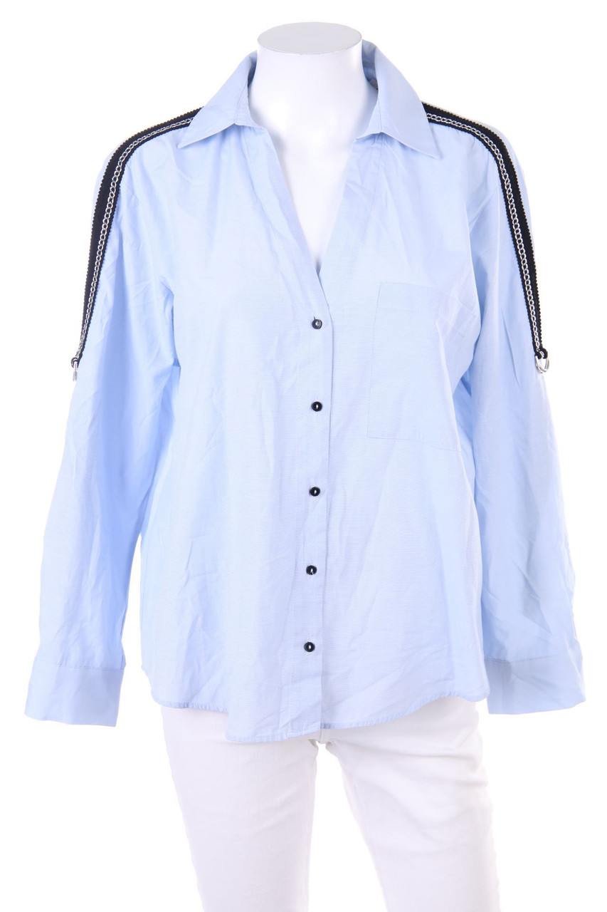 ZARA - Hemd-Bluse mit Krempel-Ärmeln - S