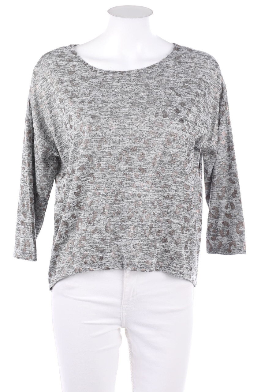 No Label - Vokuhila-Shirt with Leo Print - M