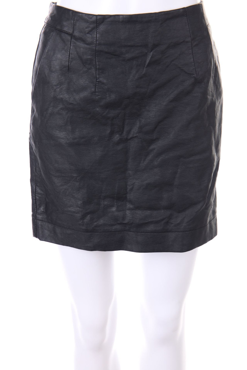 H&M - Faux Leather-Mini-Rock - D 34