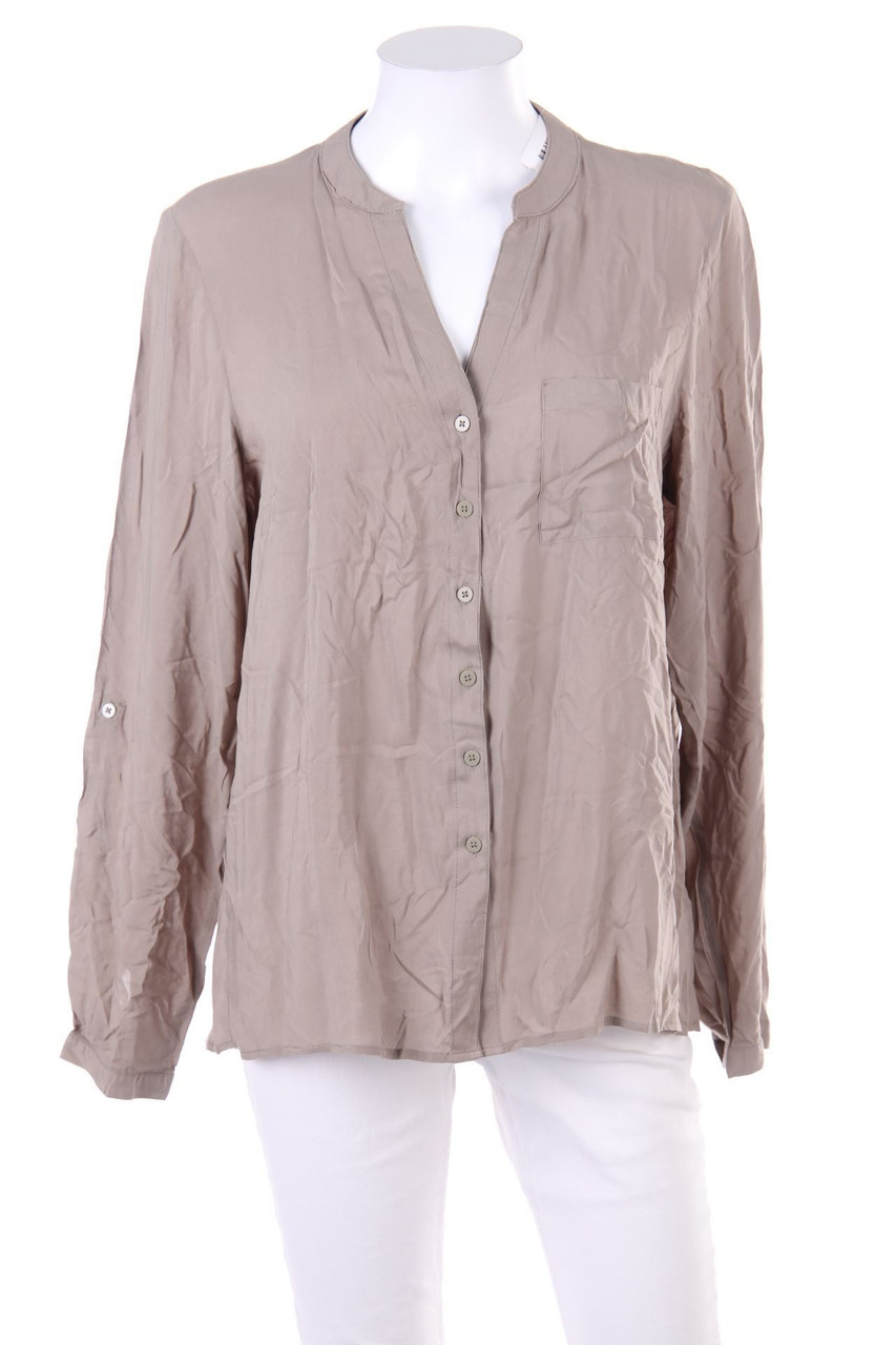 No Label - Blouse with Roll-up Sleeves - D 40-42