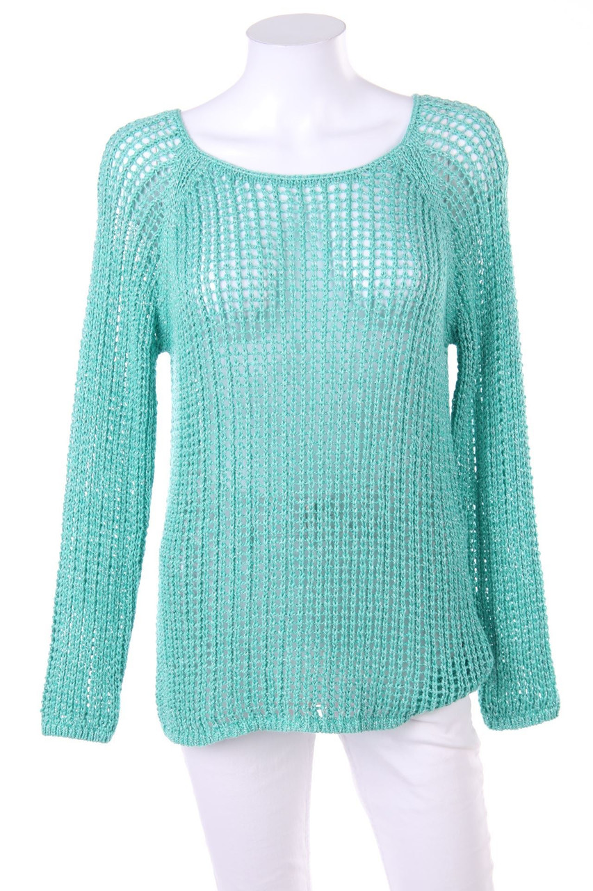 TRAMONTANA - Glitter-crewneck pullover, Open Knit - M