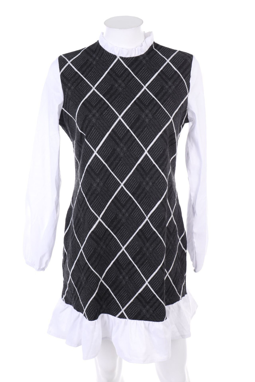 No Label - dress, Layer Look, Checked - S