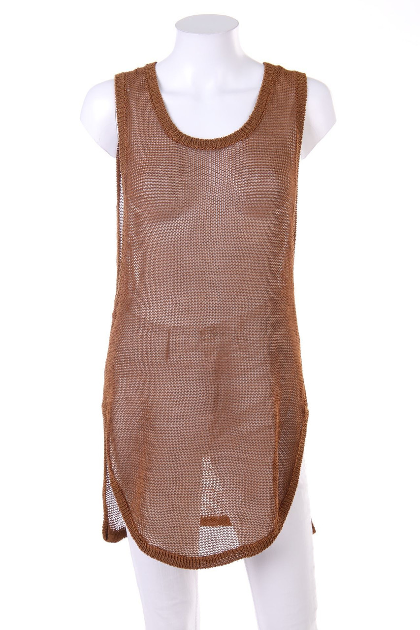 H&M - Strick-Top mit Metallic-Effekt - D 36