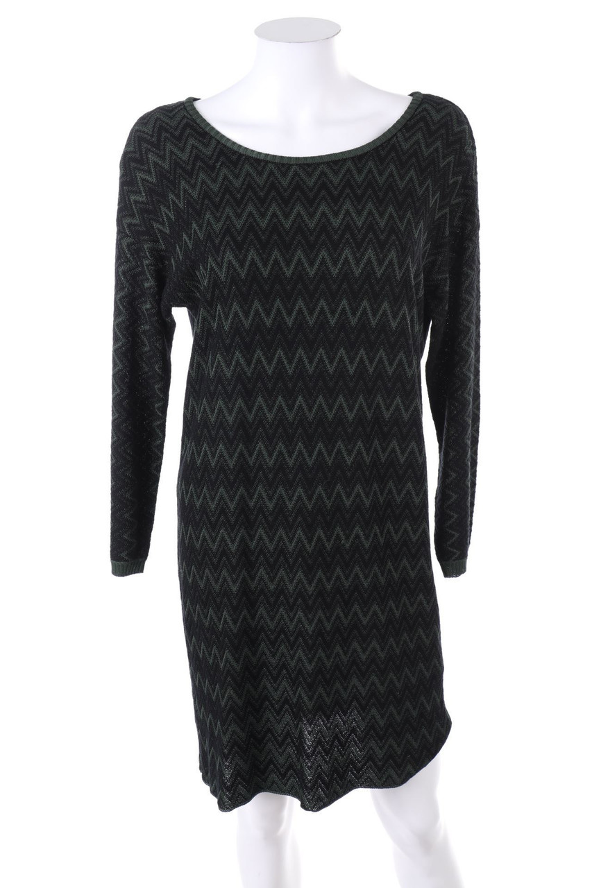 An´ge - Knit Dress with Zig Zag Pattern - ONE SIZE