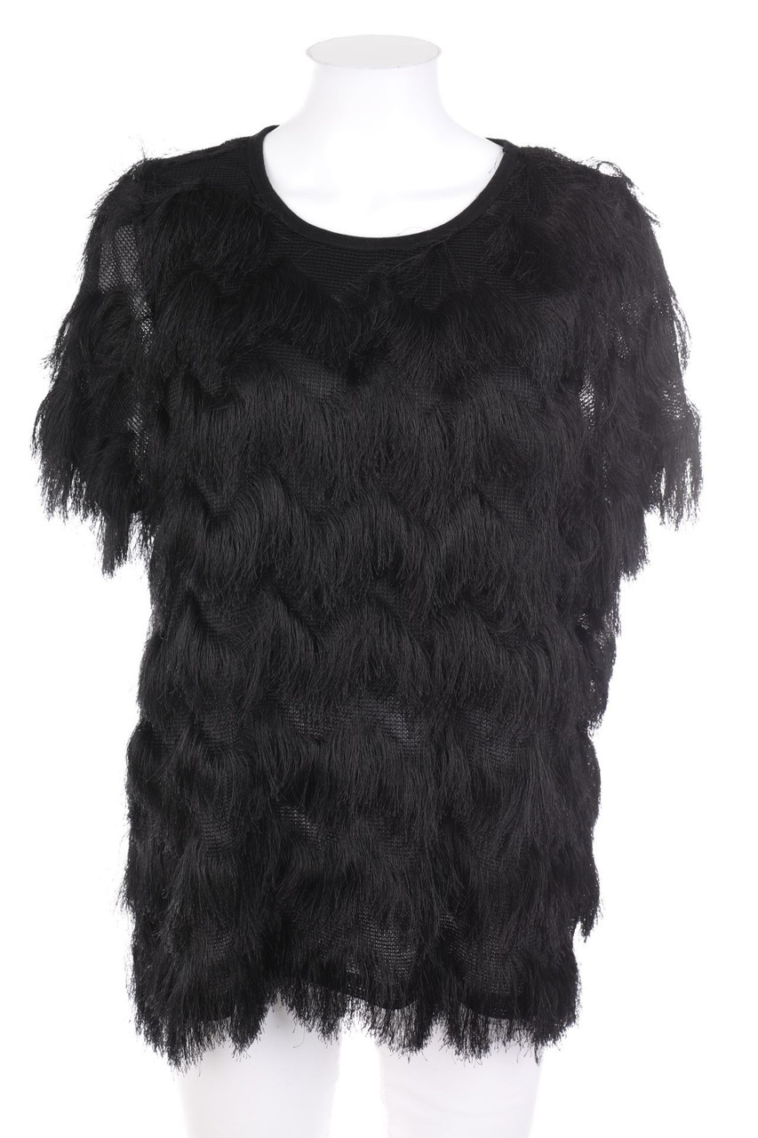 H&M - 20s-Kurzarm-Shirt mit Fransen - L