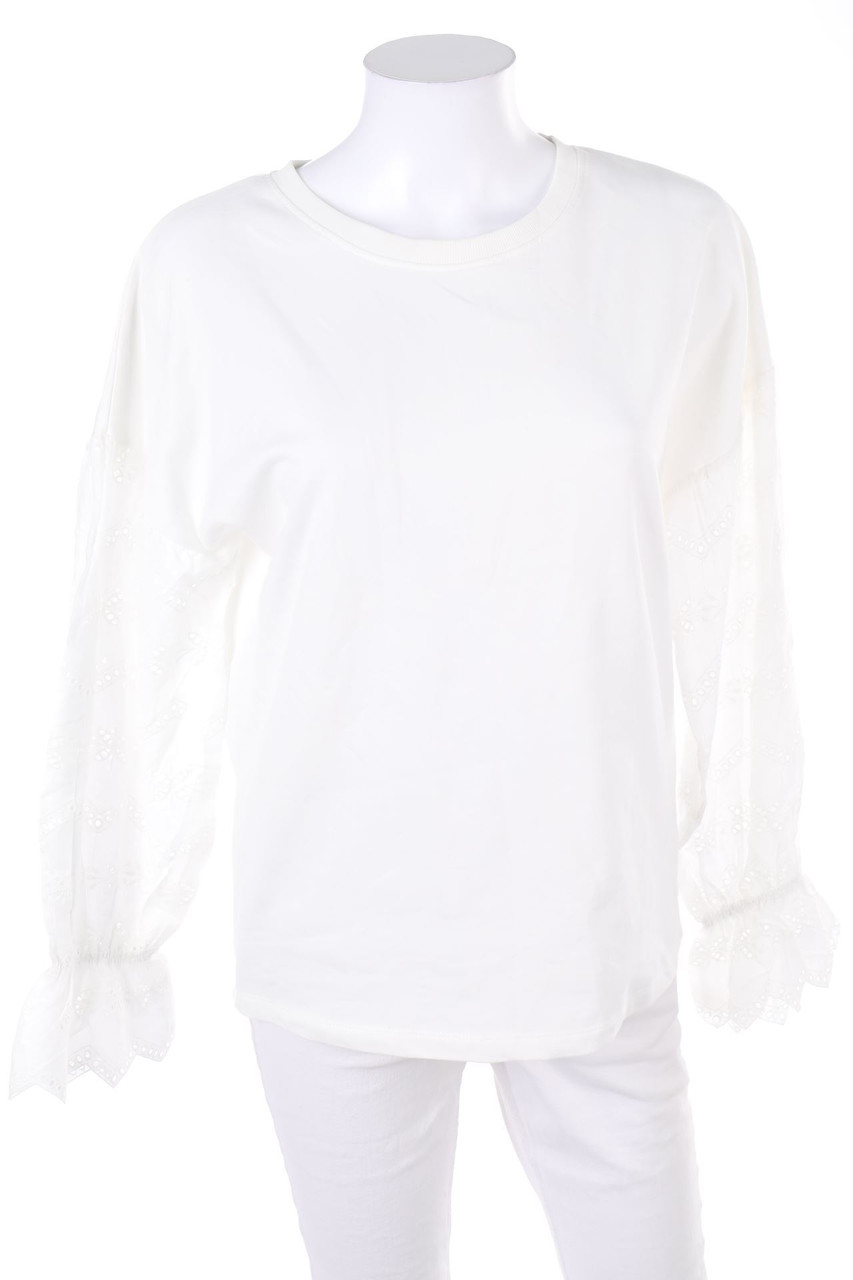 Ohne Label - Sweatshirt mit Lochspitze - S