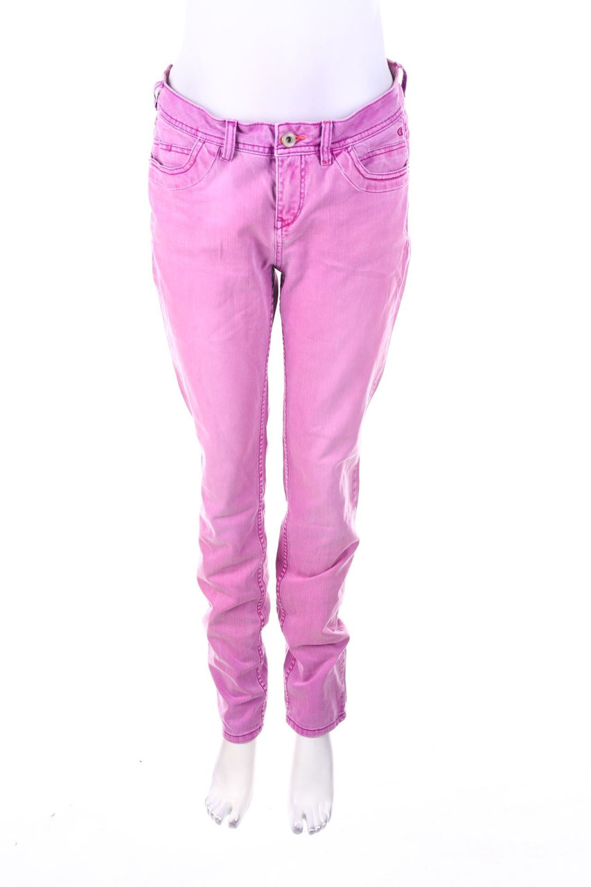 comma - Skinny-Jeans mit Logo-Stickerei - D 38