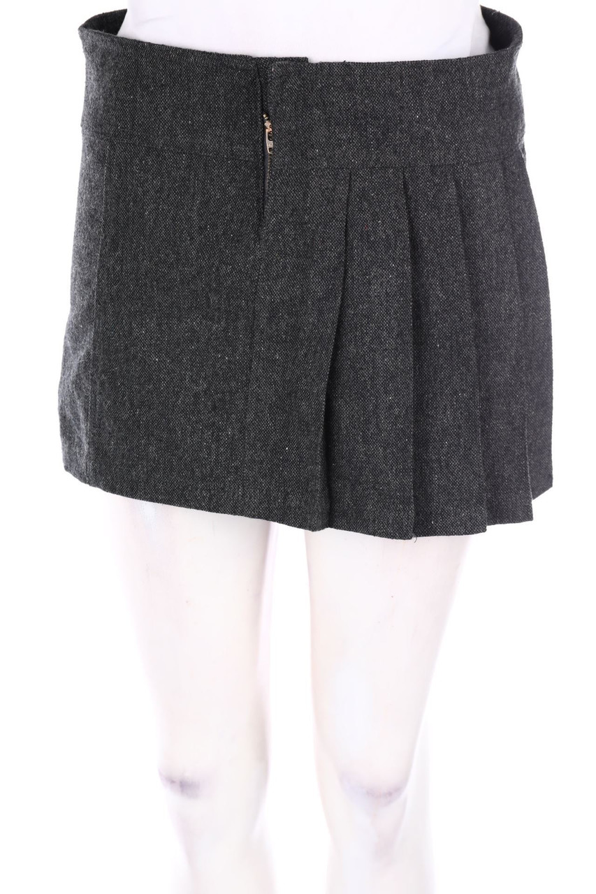 ONLY - Rock aus Woll-Mix mit Falten - D 34