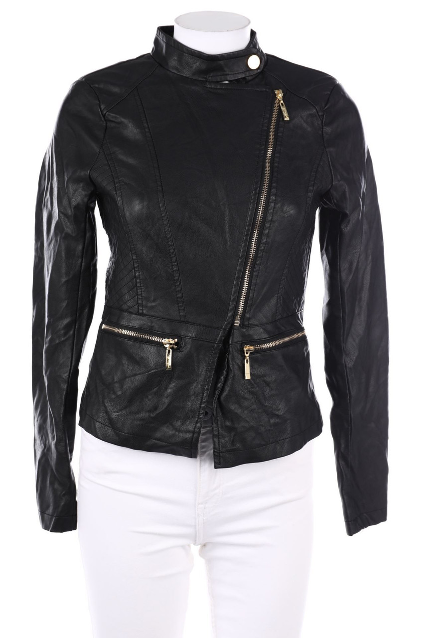 Koucla - Kunstlederjacke im Biker-Stil - S