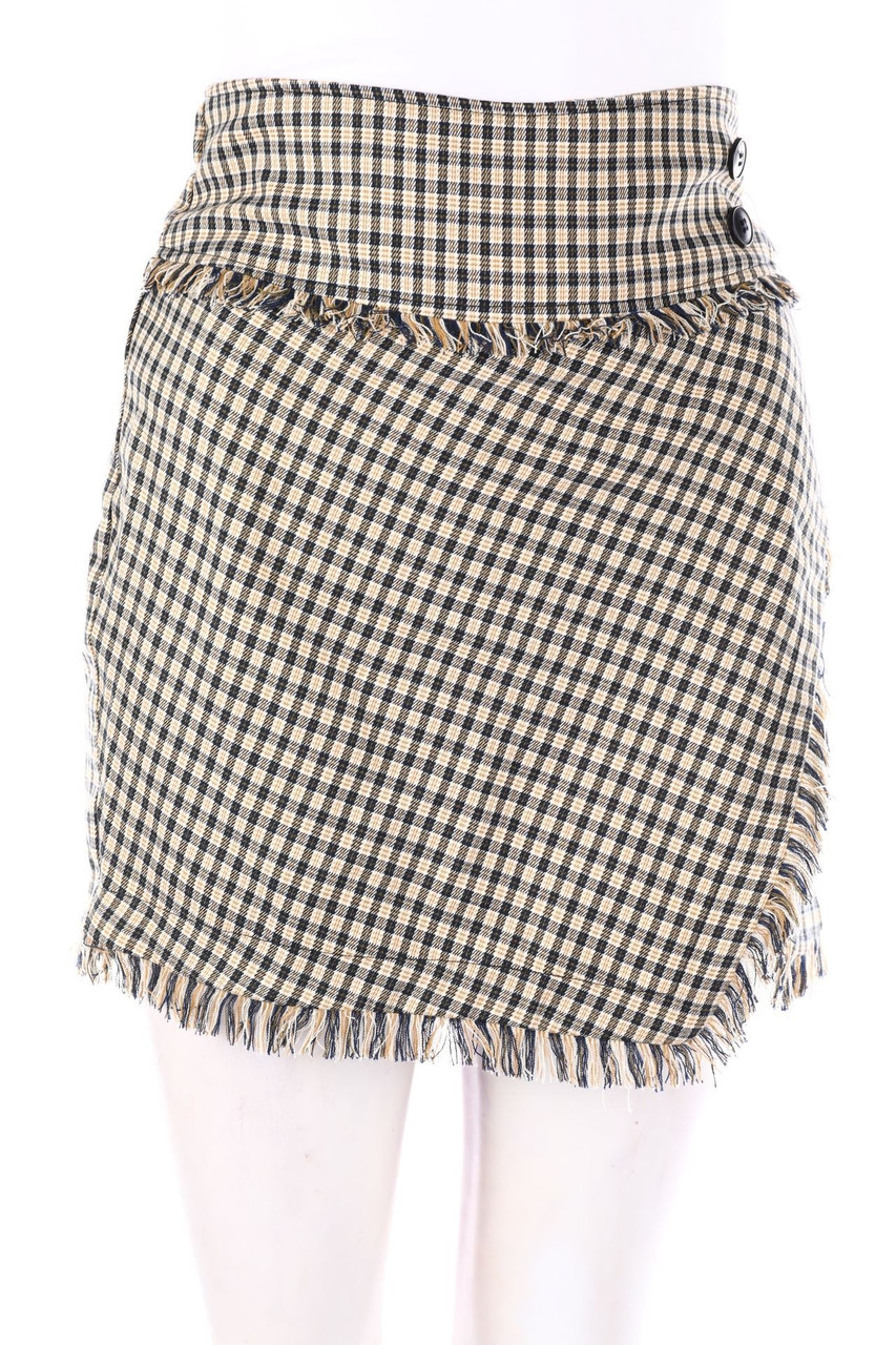 Bershka - Checked Skirt, Layer Look - S