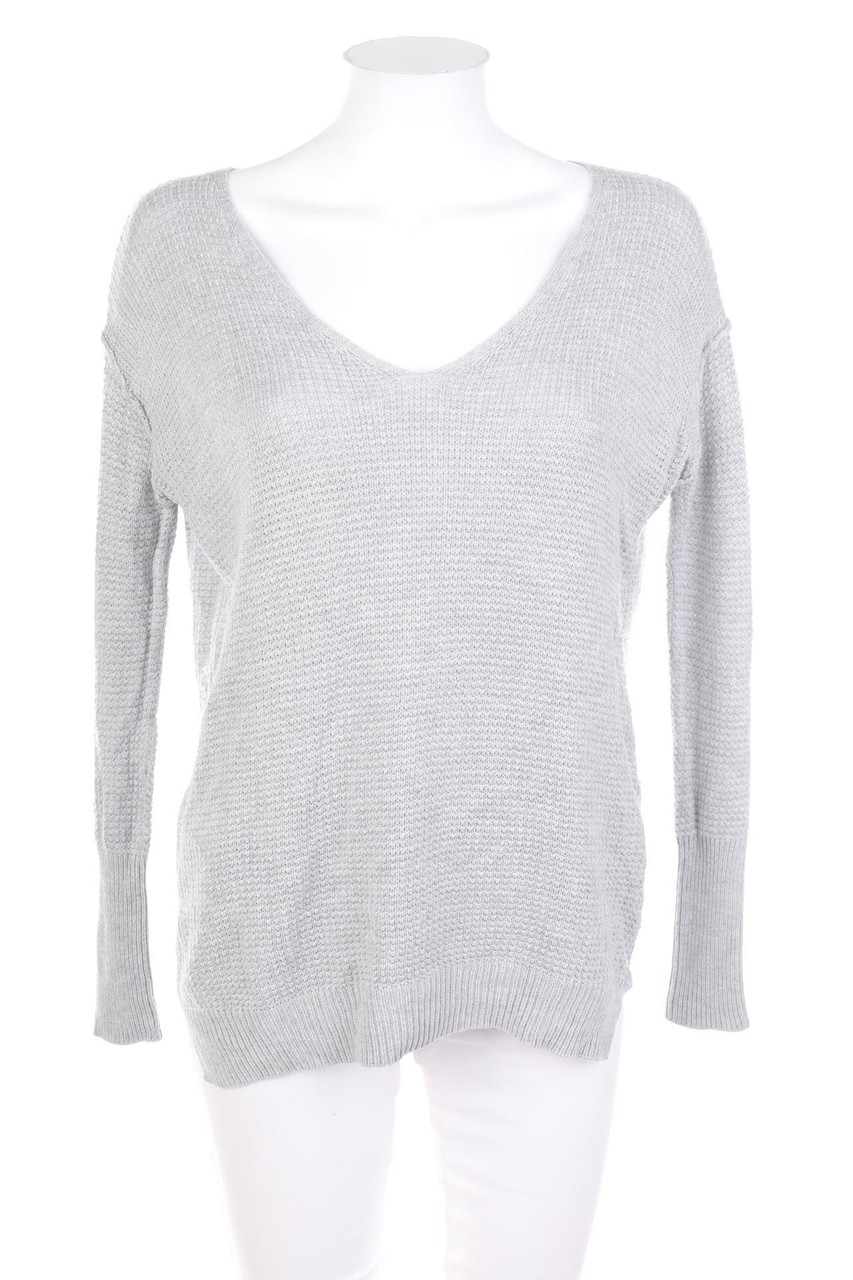 PULL&BEAR - Strick-Pullover mit Schlitz - S