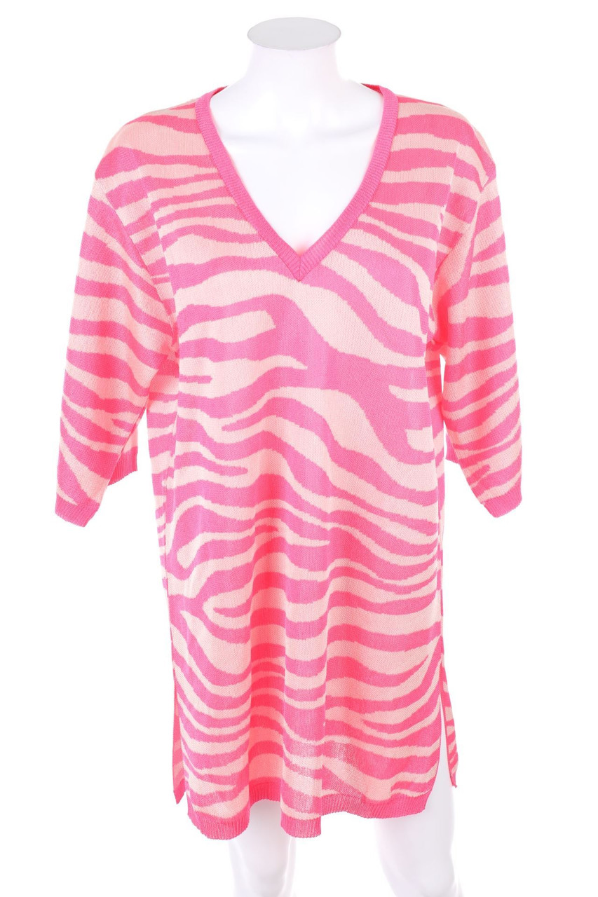 ZARA - Knit Dress with Animal Print - M