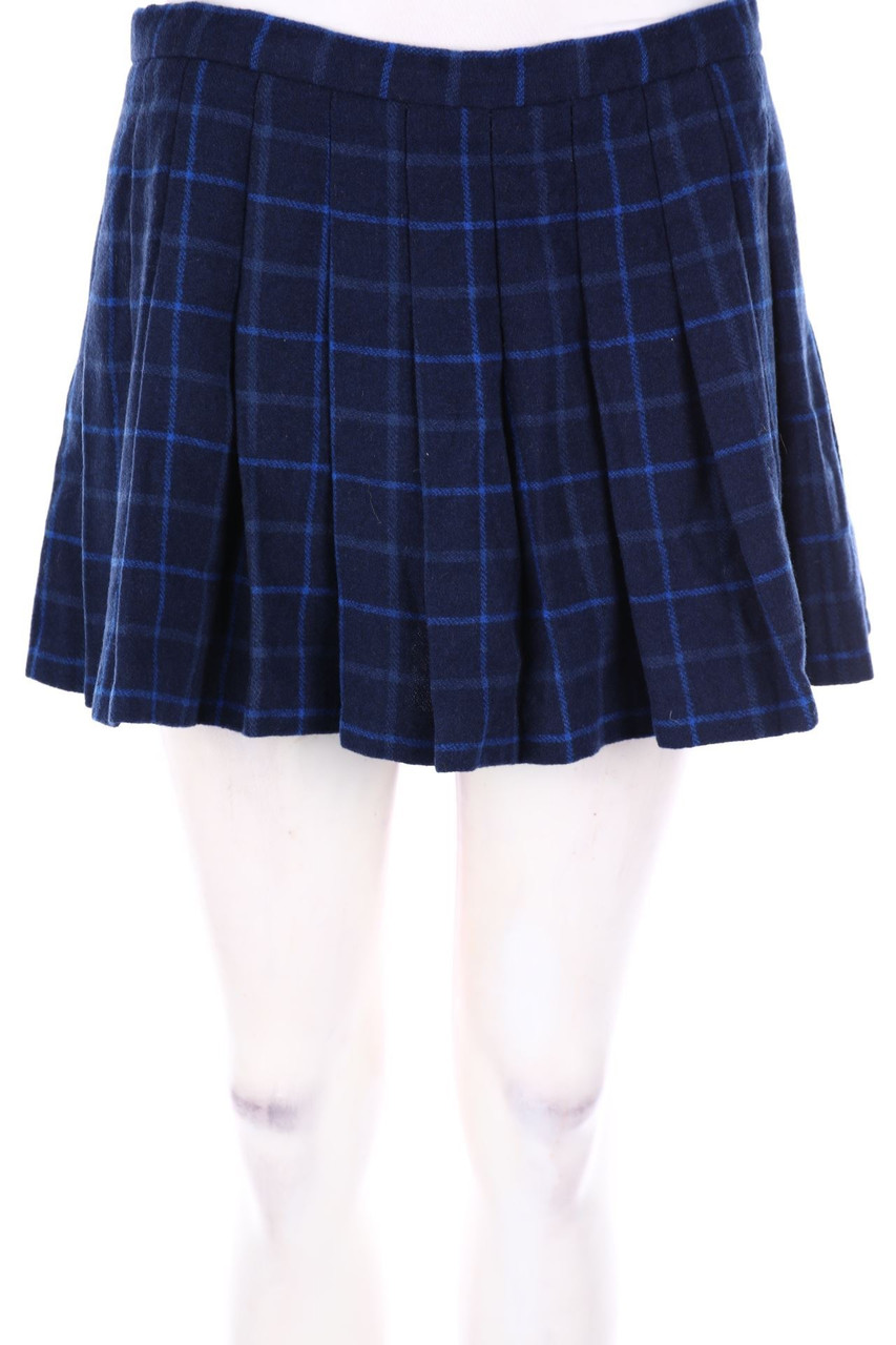 ZARA TRF - Falten-Mini-Rock mit Wolle - M