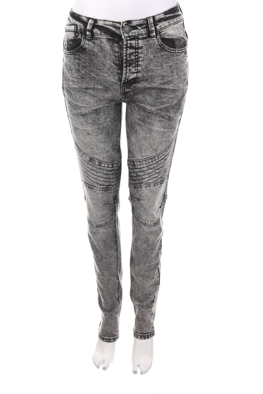 LIBERTO - Moonwashed-Slim Jeans mit Steppung - D 34