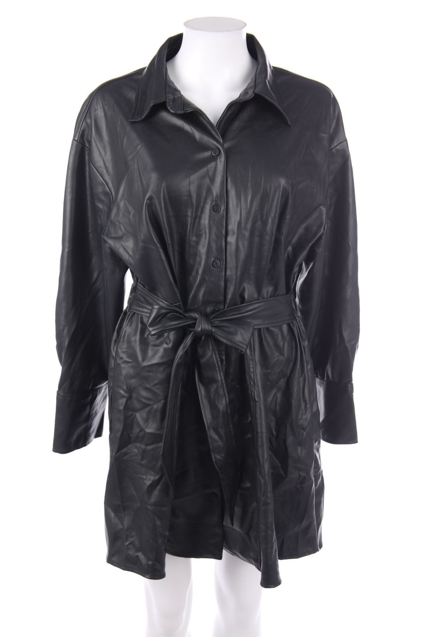 ZARA - Faux Leather-Minikleid - L