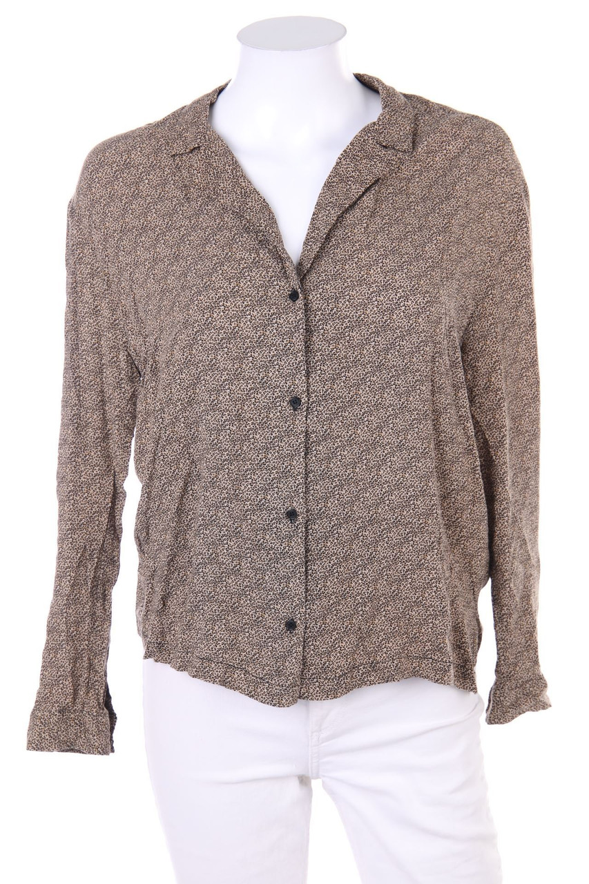 PULL&BEAR - Bluse mit Animal-Print - S