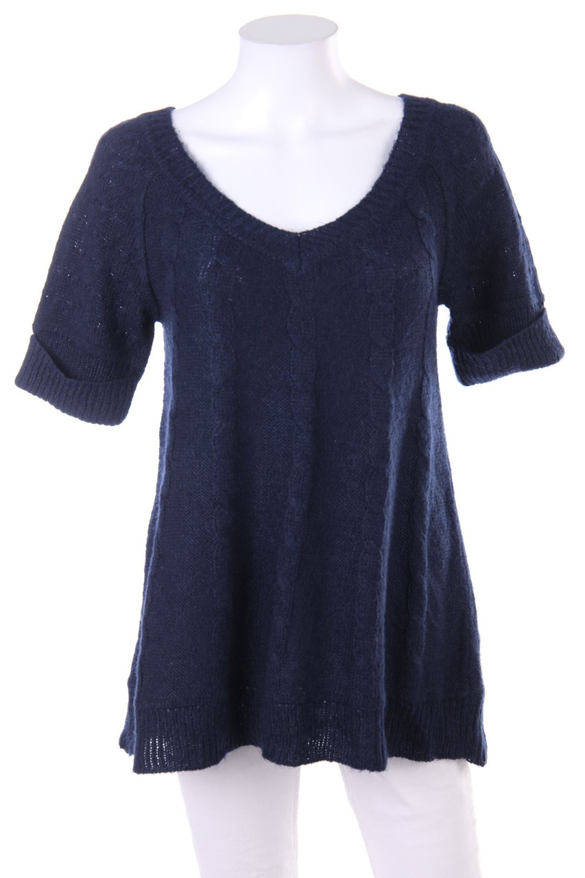 MANGO CASUAL SPORTSWEAR - Kurzarm-Strick-Pullover mit Mohair - S