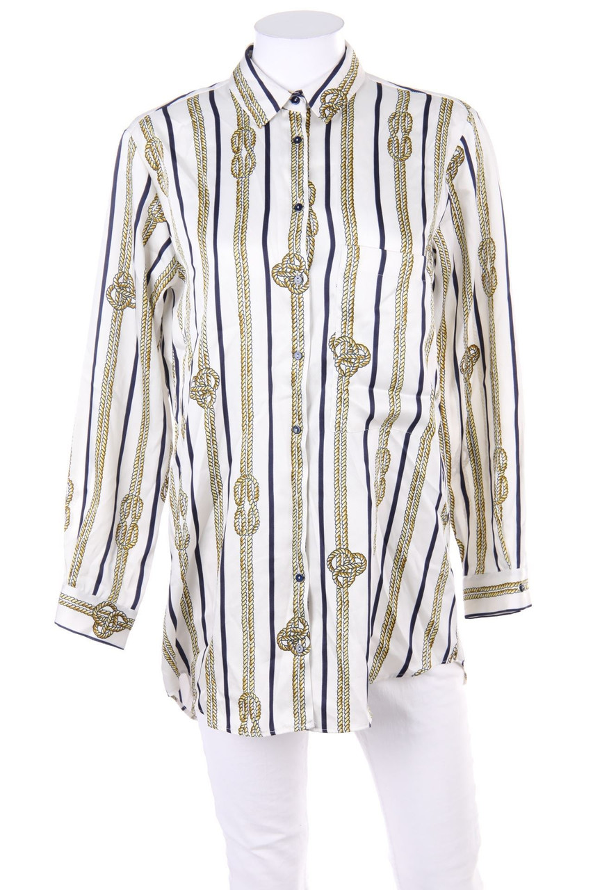 ZARA - Hemd-Bluse mit Print - S