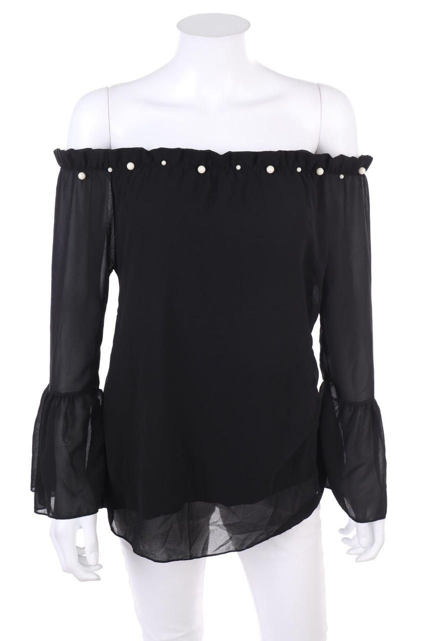 COLLOSEUM - Carmen-Blouse with Pearls - XS