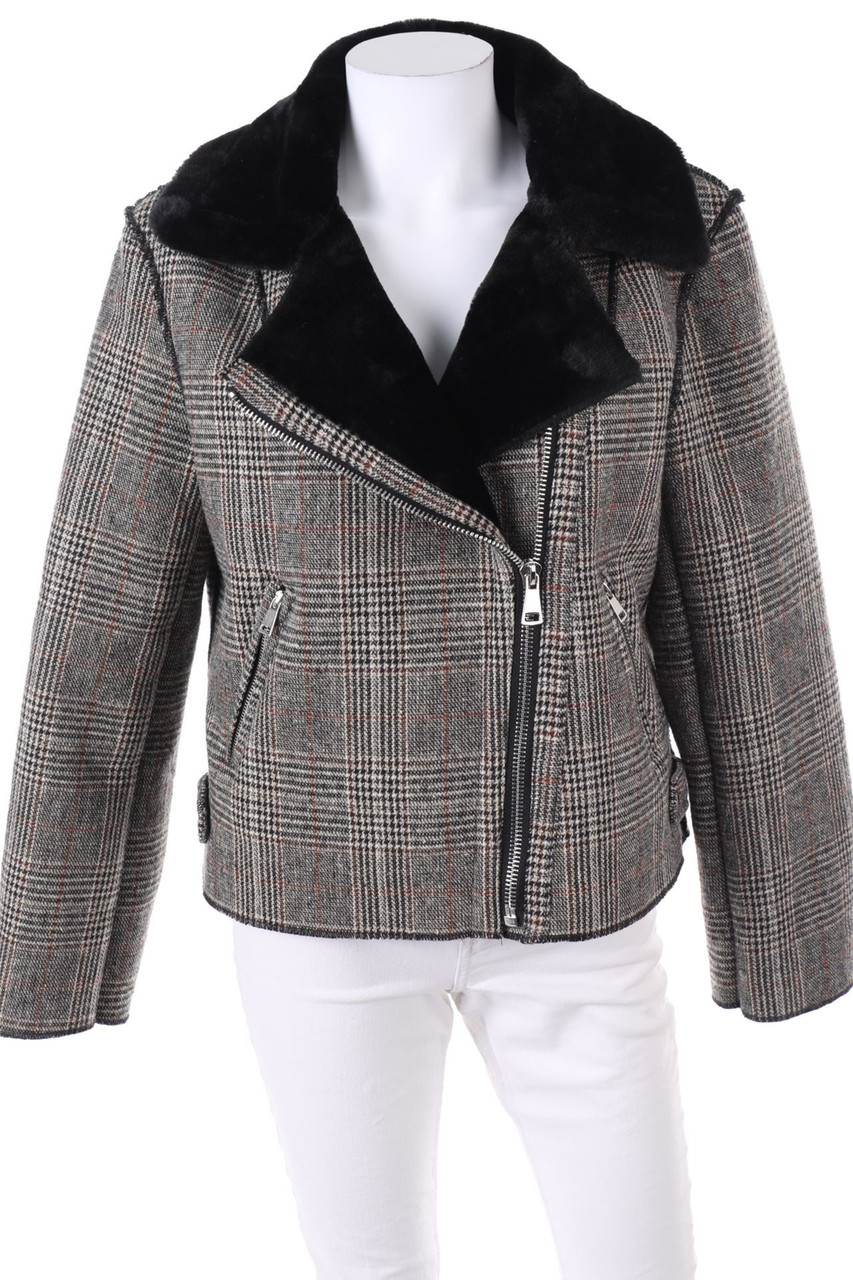 BROADWAY - Jacke im Biker-Stil mit Teddy-Futter - L