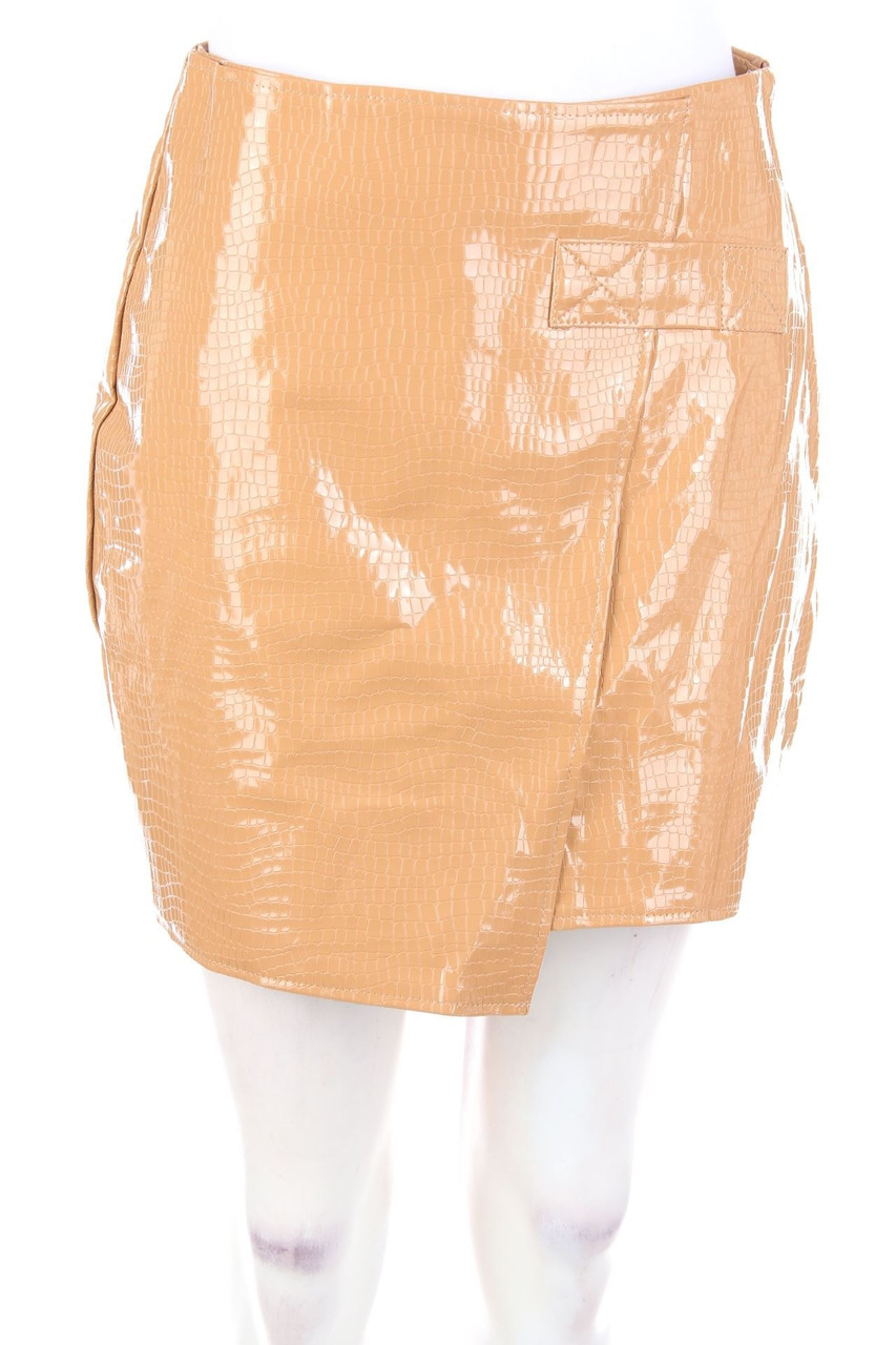 DIFFUSE - faux leather mini-skirt with Animal Print - D 38