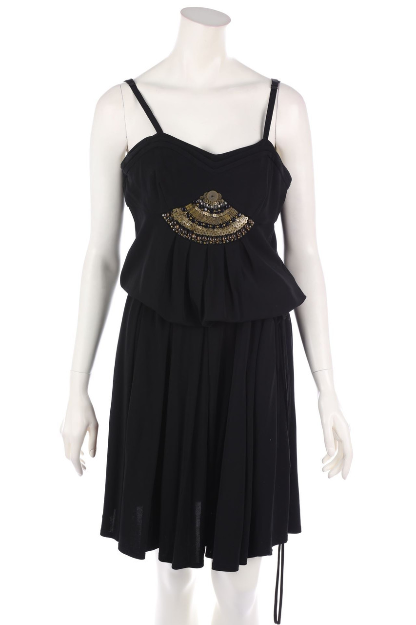 KAREN MILLEN - Dress, Ethno Style with Pearls - D 40