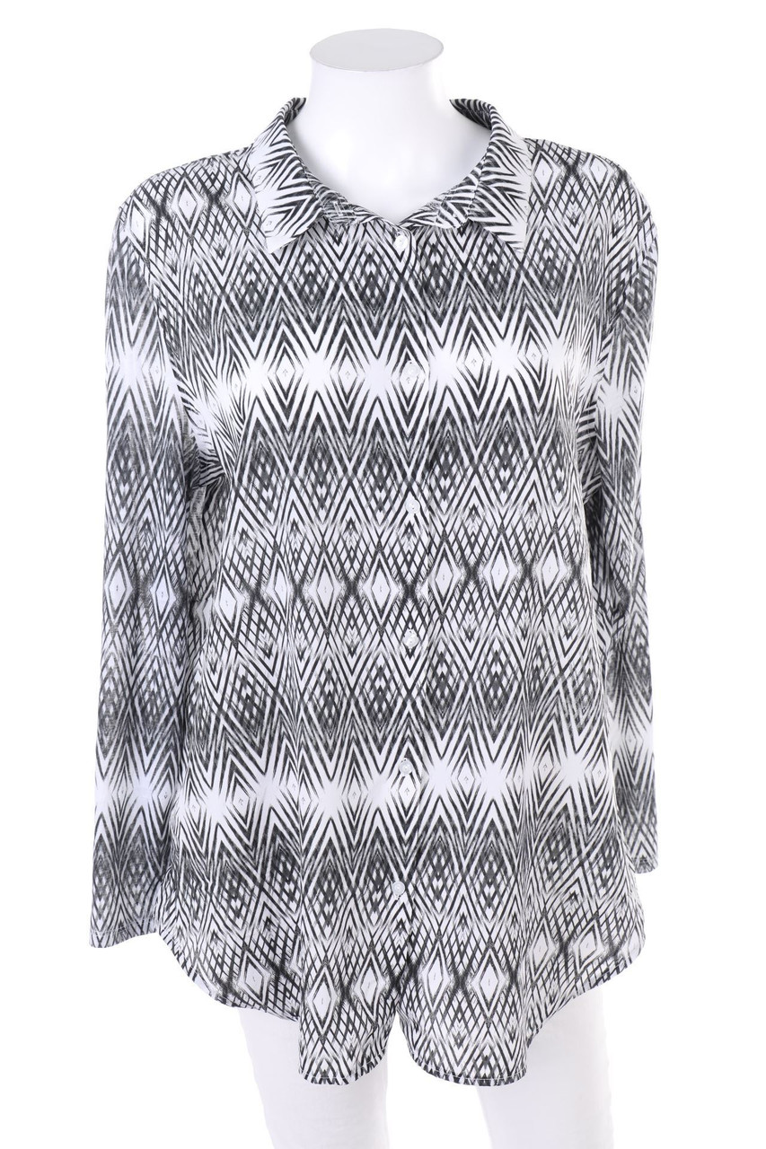 H&M - Hemd-Bluse mit Print - M