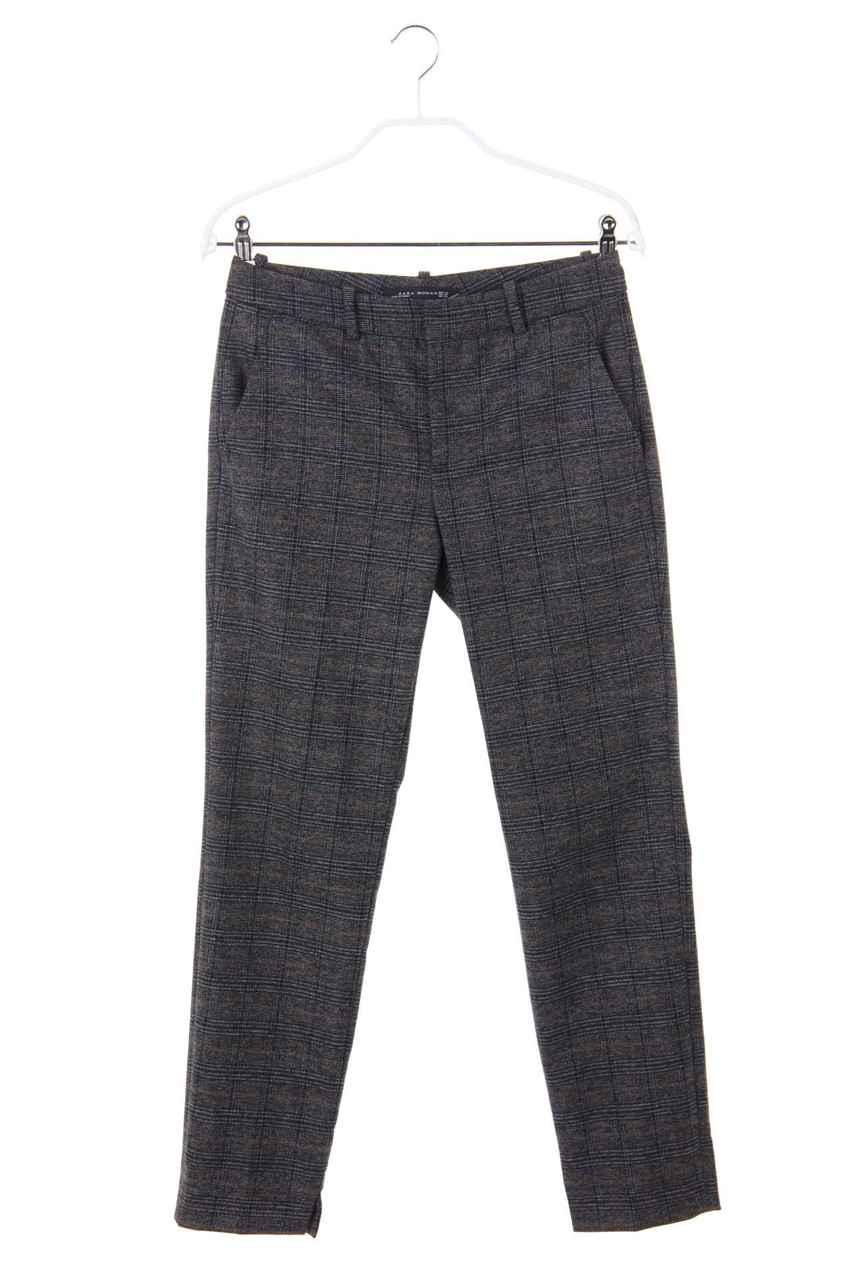 ZARA - Chino-Hose mit Karo-Muster - D 32