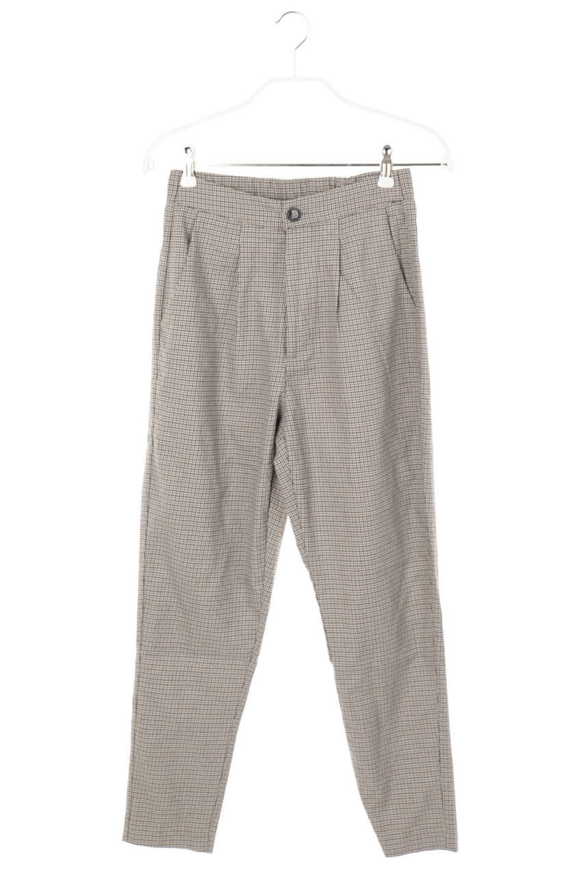 zebra - Pleated Pants, Checked - XS