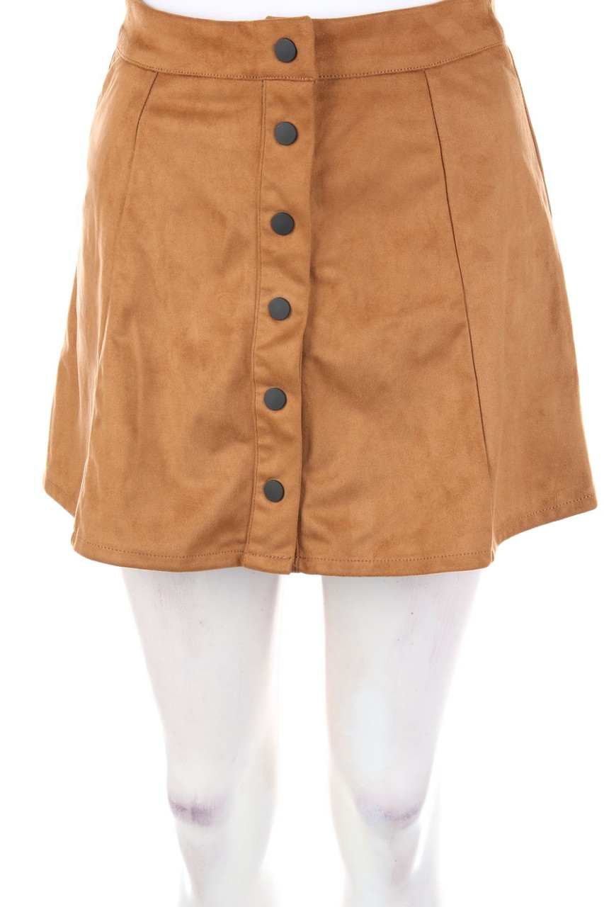 GLAMOROUS - Faux Leather-Mini-Rock im 60s-Style - XS