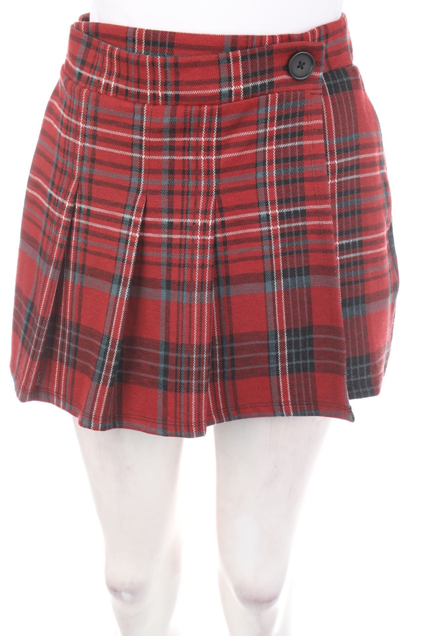 HOLLISTER - High Waist-Skort, Checked - S