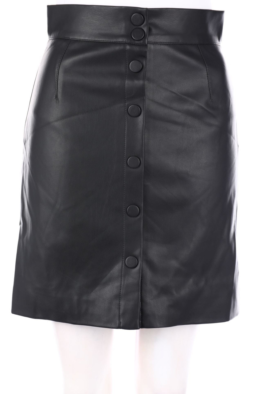 H&M - Faux Leather-Mini-Rock - D 36