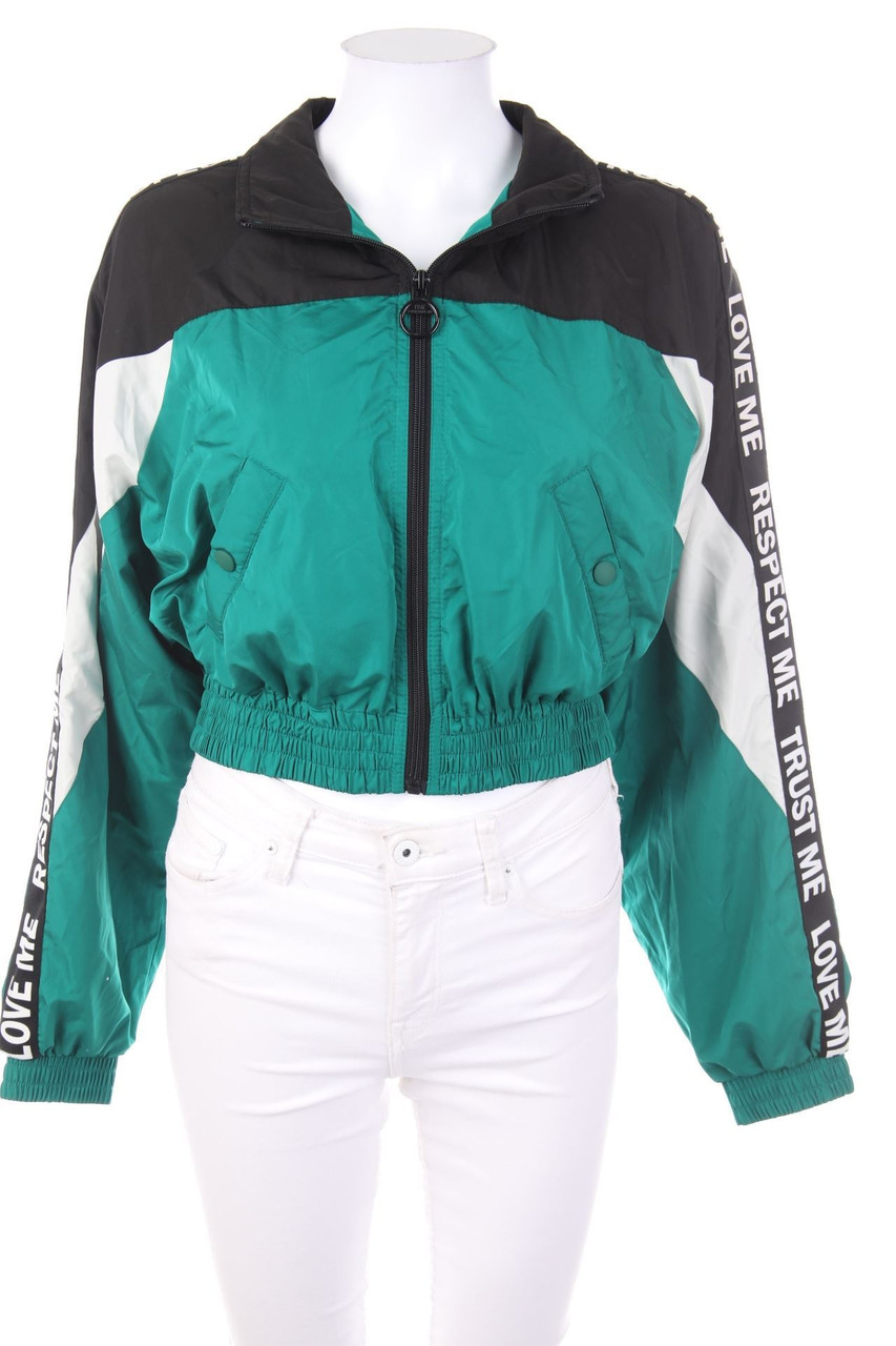 Bershka Cropped-Jacket with Applications M