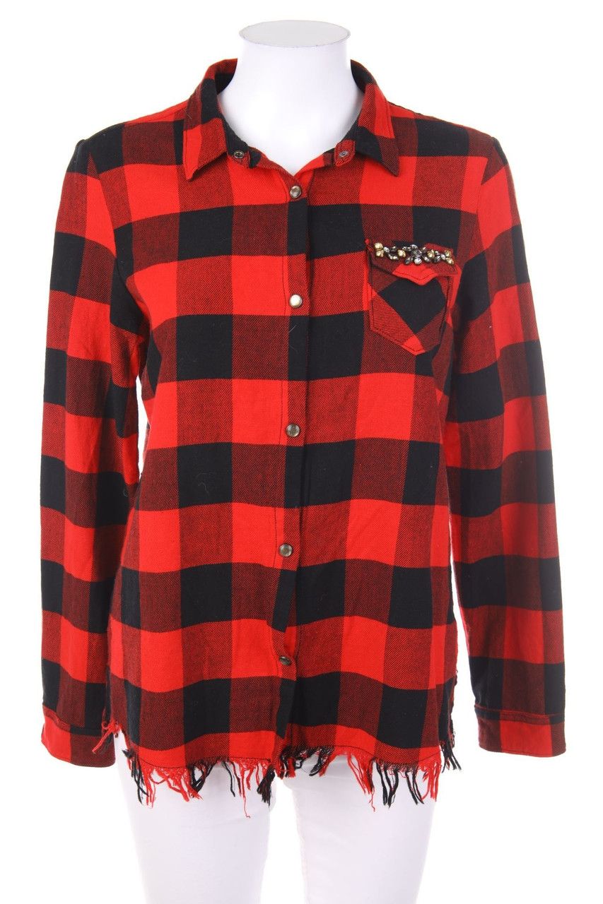 MAISON SCOTCH - Hemd-Bluse mit Applikationen - D 34