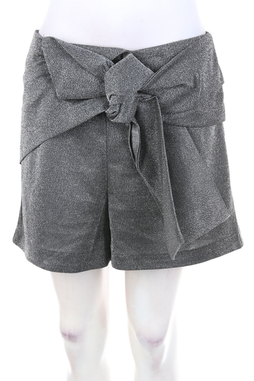 zebra - Glitter-Shorts with Bow - L