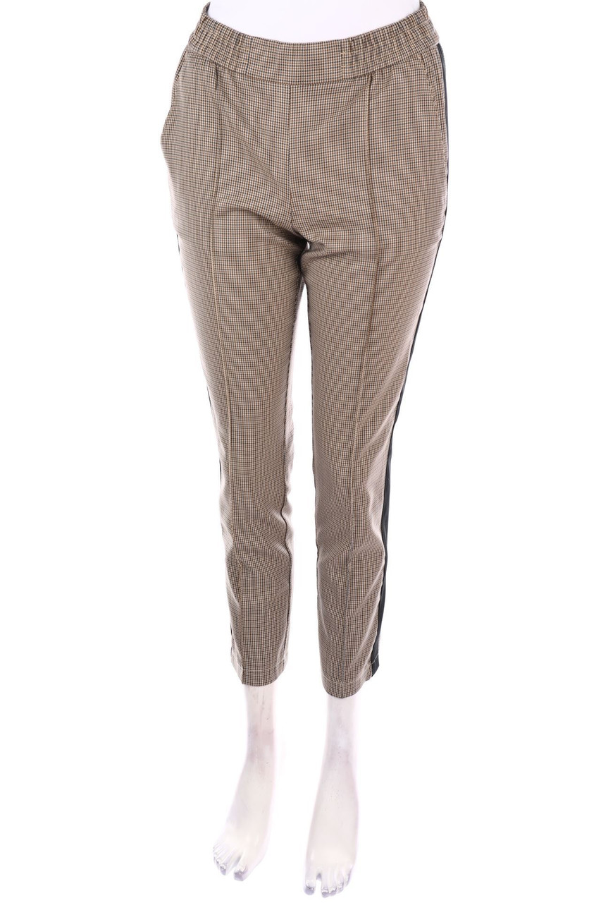 BOSS HUGO BOSS - Brit Style-Treggings mit Galonstreifen mit Hahnentritt-Muster - D 32