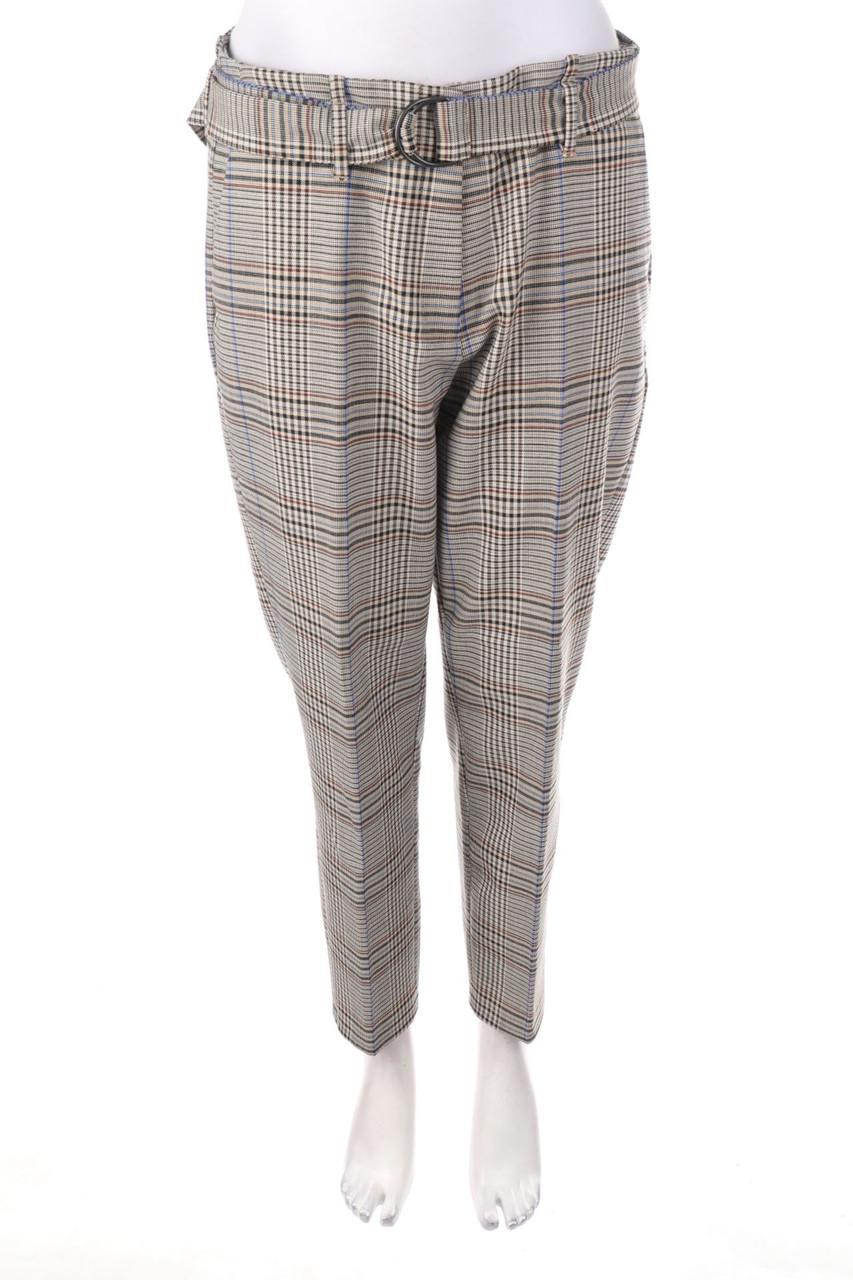 CAMBIO - Karo-Hose mit Gürtel - W34