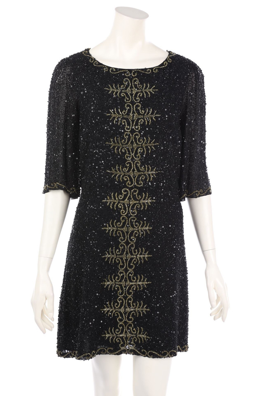 Alice + Olivia - Silk Evening Dress with Pearls - D 38