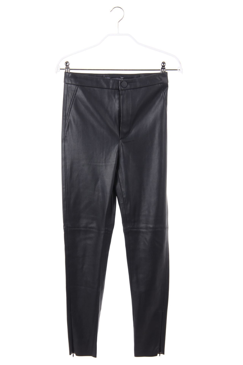 ZARA - High Waist-Kunstleder-Hose - XS