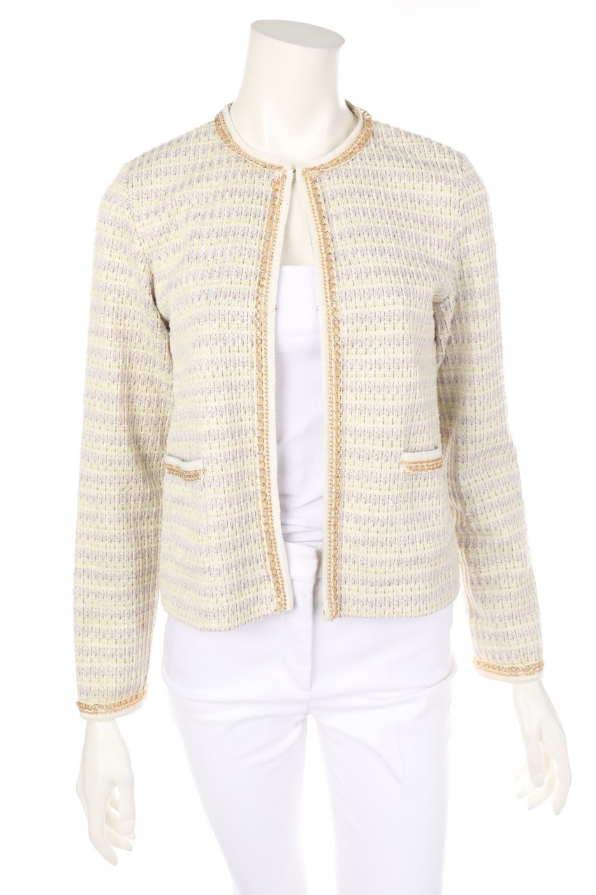 rich & royal - Bouclé-Jacke mit Applikationen - S