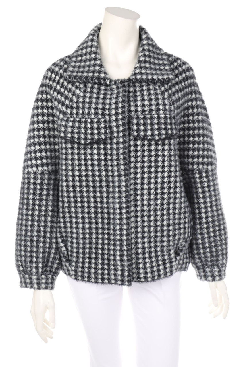 LEONARDO - Oversize-Jacke mit Hahnentritt-Muster - XS