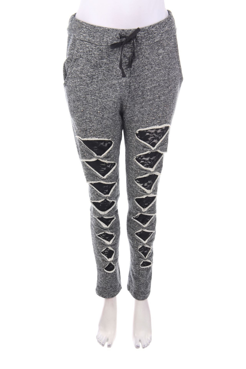 Mystery Jane - Jogger-Hose mit Cut-outs - L