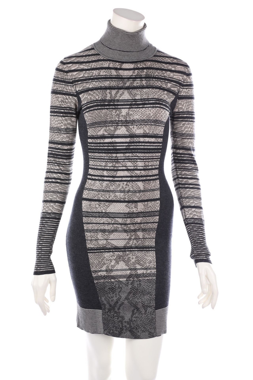 KAREN MILLEN - Knit Dress with Pattern - XXS