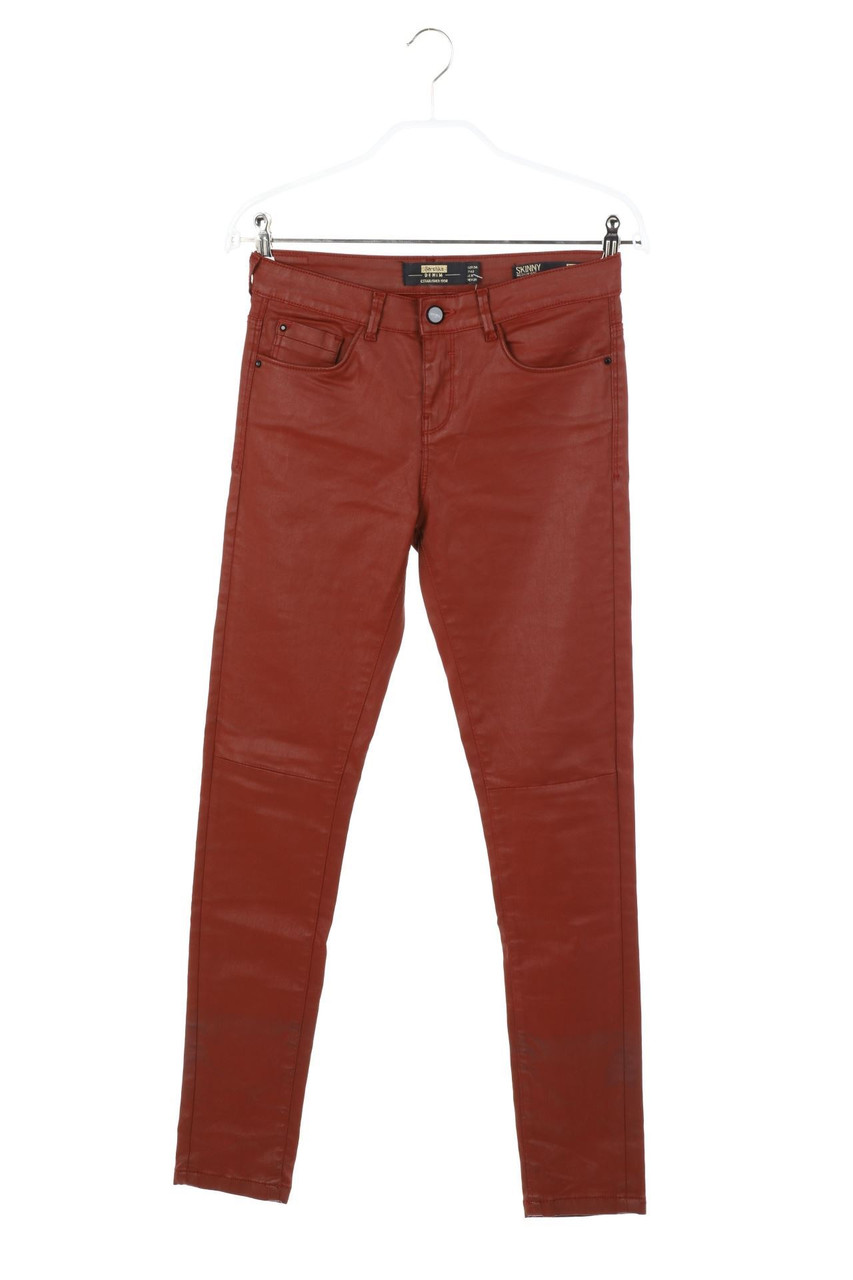 Bershka - Coated-Skinny-Jeans - D 36