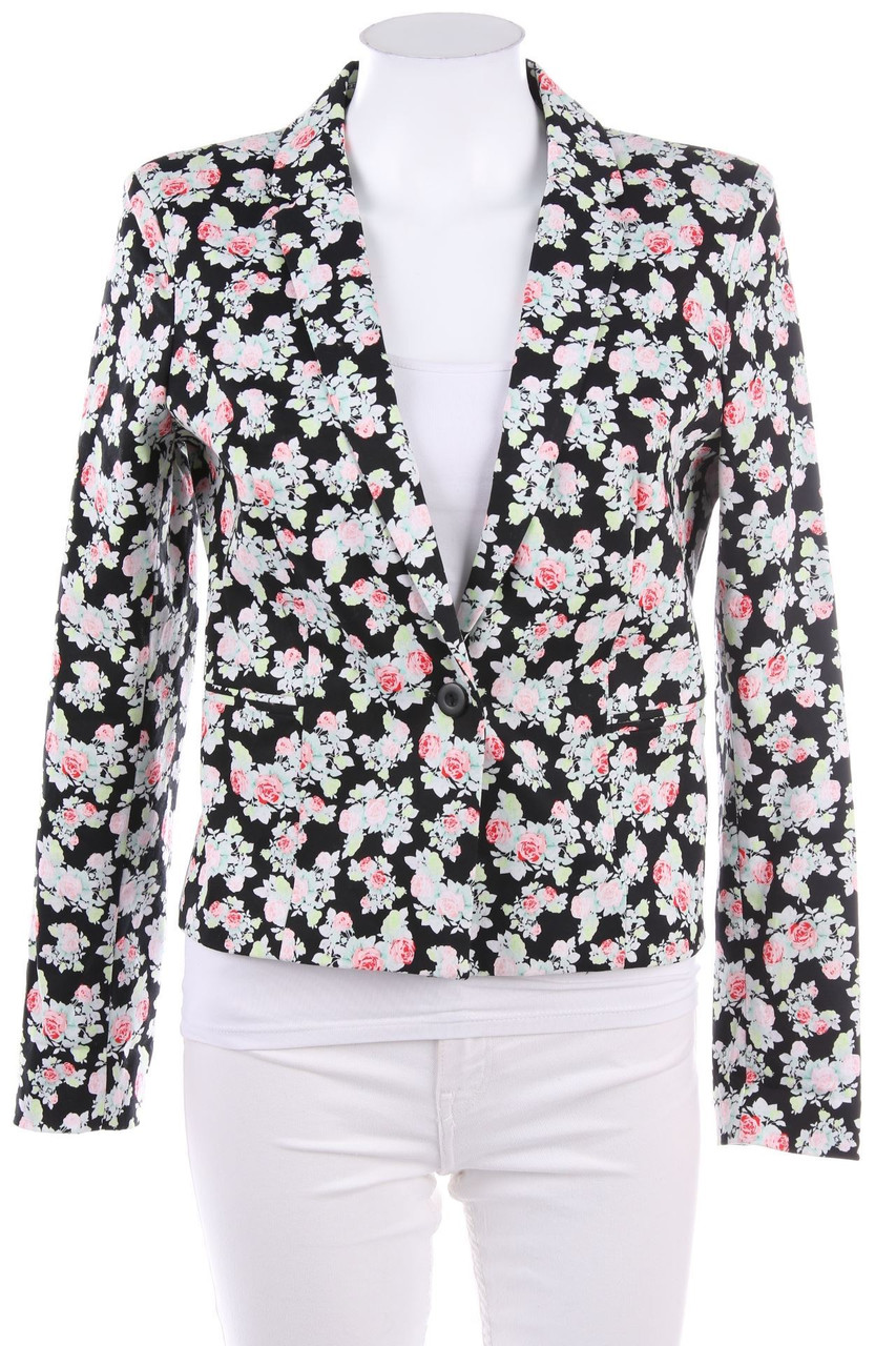 Jennyfer - Blazer mit Reverskragen mit Blumen-Print - D 38