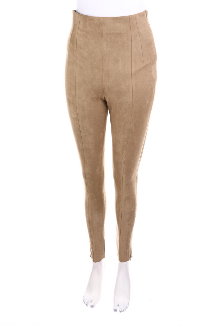 ZARA - Faux Leather-Treggings - S